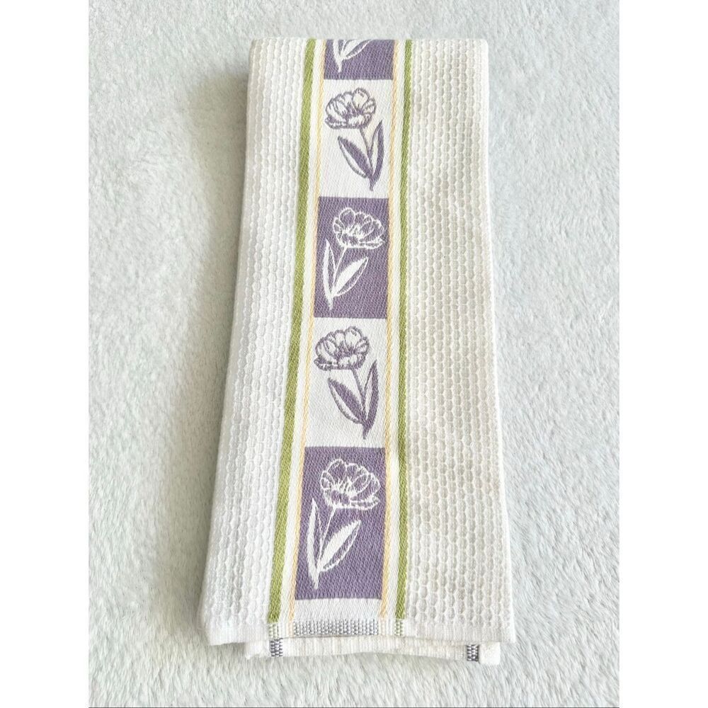Kitchen chic floral springtime dish cloth